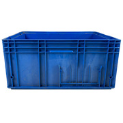 Caja de Plástico Azul Cerrada 51 litros Usada 60 x 40 x 28 cm RL-KLT VDA 6280
