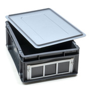 Caja Plastica Eurobox Cerrada 18 litros Gris 30 x 40 x 16,5 cm 