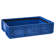 Caja de Plástico Azul Cerrada 25 litros Usada 40 x 60 x 14,7 cm VDA RL-KLT 6147 